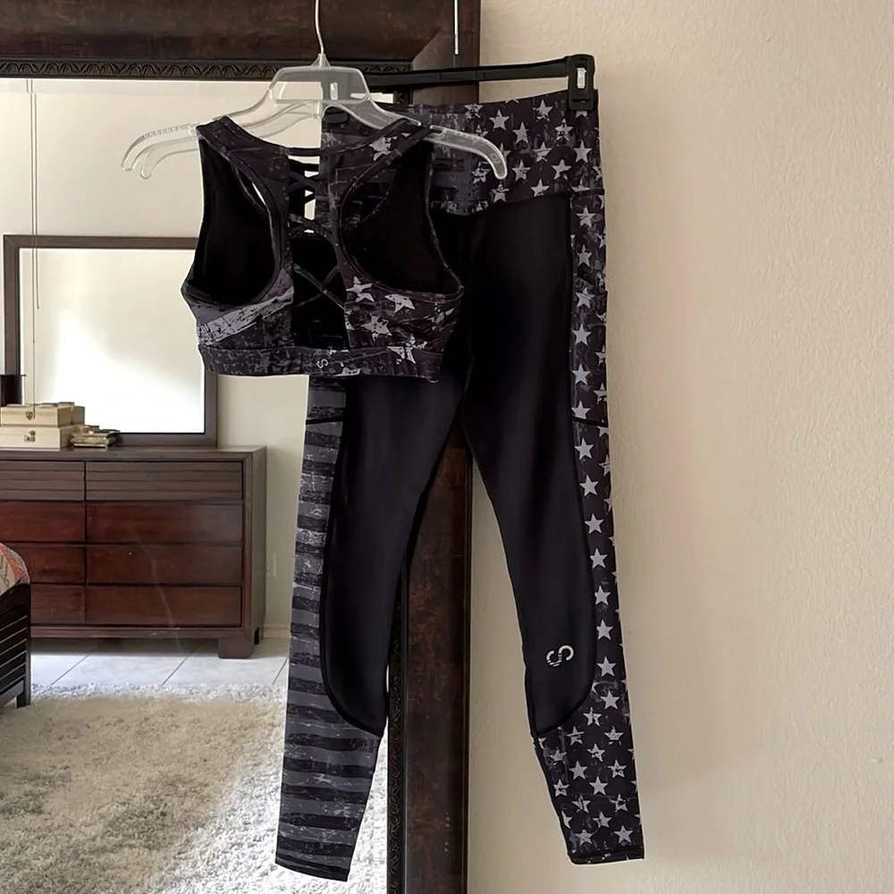 Curves N Combatboots Grunge Stars & Stripes Athleticwear Set - Picture 2 of 8